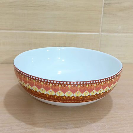 Picture of Ceramic pasta bowl  Porcelain  Dish Tableware Large Salad Bowls,  and Serving Bowls, Soup Bowl, 8.5 Inch Ceramic Pasta Plate