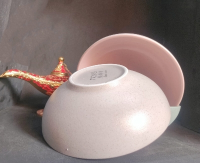 Picture of 1 pcs 6 inch marbel coated ceramic curry bowl servig bati