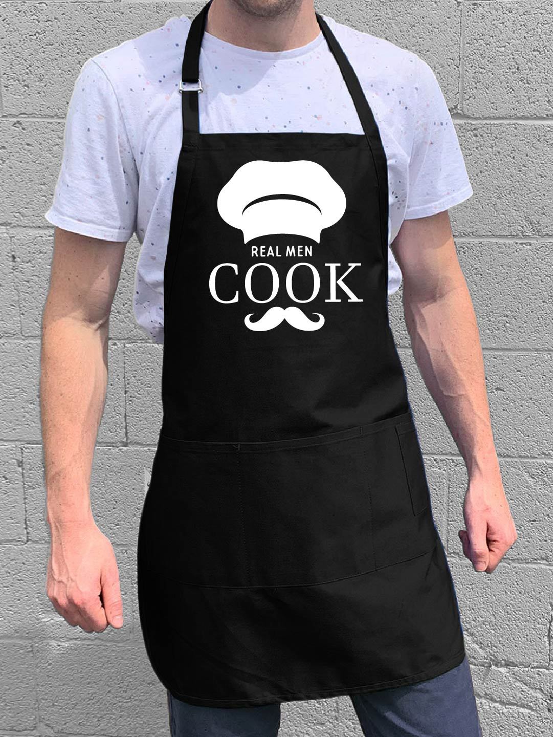Picture of 100% Cotton Printed /solid color Kitchen Apron (Size : 26X32 Inchi)
