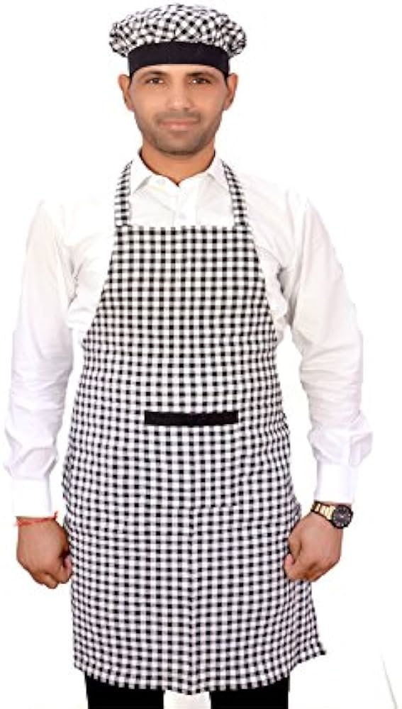 Picture of 100% Cotton Printed /solid color Kitchen Apron (Size : 26X32 Inchi)