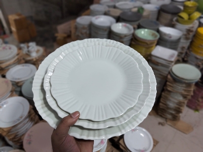 Picture of Ceramic  Lotus shape Half/Full/Rice Dish Plate