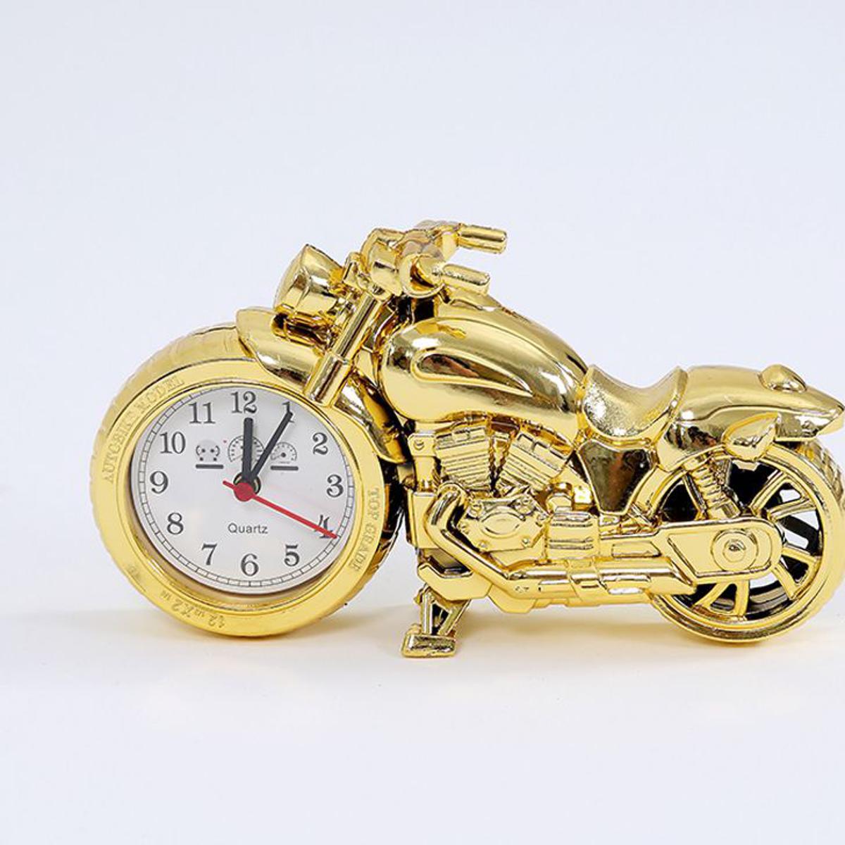 Picture of Cool Motorcycle Alarm Clock Model Fashion Retro Alarm Clock Personalized Desktop  Gift Friends