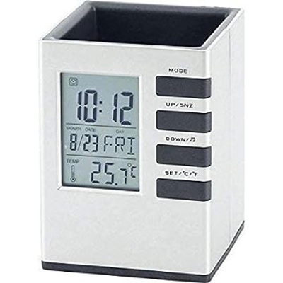 Picture of Digital Watch - Wall Clock with Exclusive Design Temperature Show Pen Holder and Alarm Watch Wall Clock