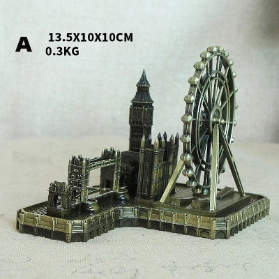 Picture of London dekorasi Model Inggris patung logam ruang tamu ornamen rumah antik untuk hadiah dekorasi pesta Desktop