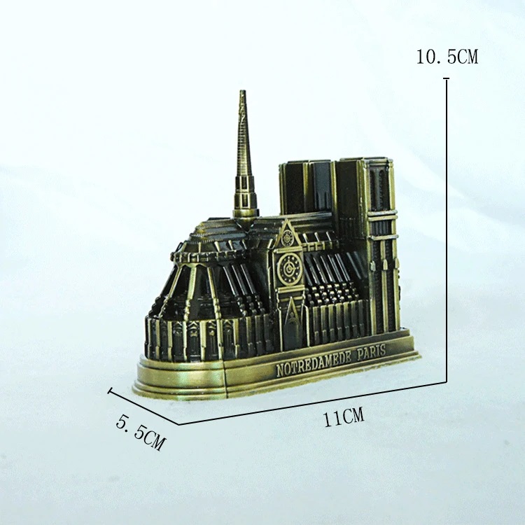 Picture of Notre Dame Cathedral Model Paris Landmark Ancient Building Tourist Souvenir Home Decor