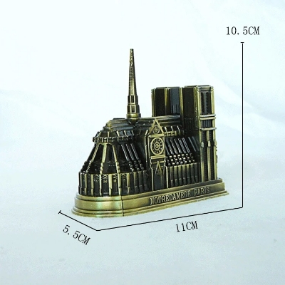 Picture of Notre Dame Cathedral Model Paris Landmark Ancient Building Tourist Souvenir Home Decor