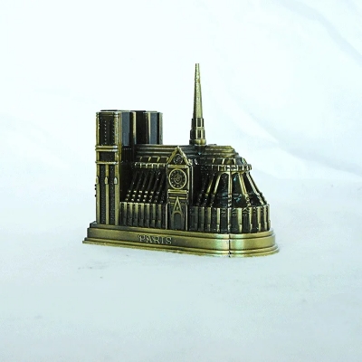 Picture of Notre Dame Cathedral Model Paris Landmark Ancient Building Tourist Souvenir Home Decor