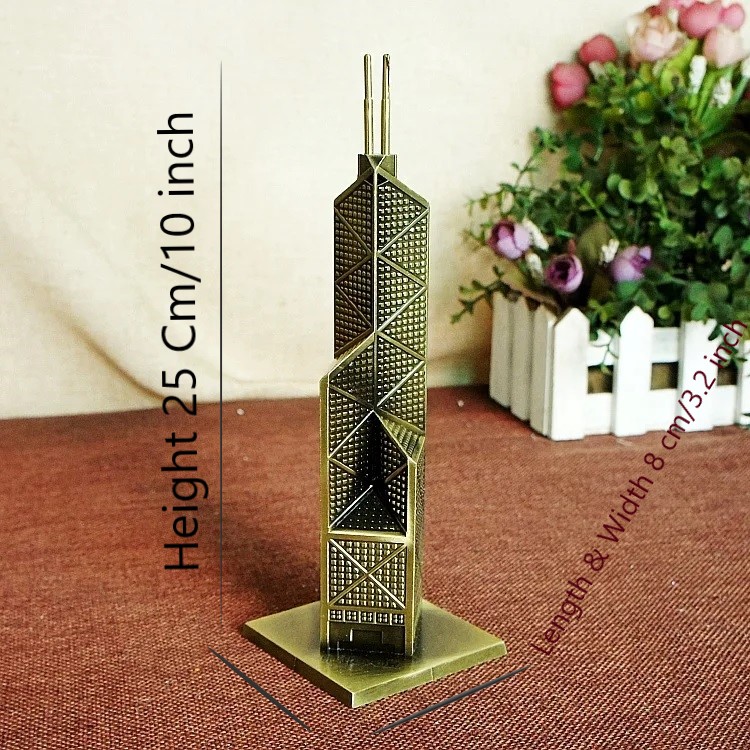 Picture of Bank Of China Towers In Hong Kong Decor Metals Offices World Landmark Building Architecture Model Art Home Decor