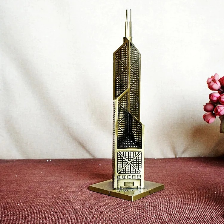 Picture of Bank Of China Towers In Hong Kong Decor Metals Offices World Landmark Building Architecture Model Art Home Decor