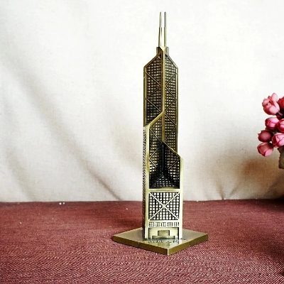 Picture of Bank Of China Towers In Hong Kong Decor Metals Offices World Landmark Building Architecture Model Art Home Decor