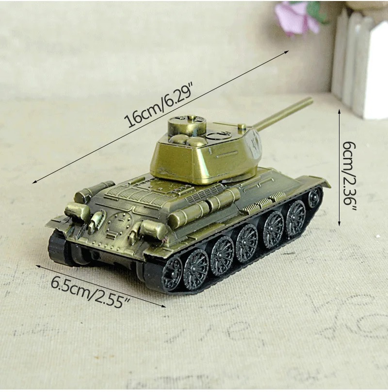 Picture of Retro War Tank Children Toys Home Decorations Metal Tank Model Photography Prop Model Living Room Decoration Iron Crafts