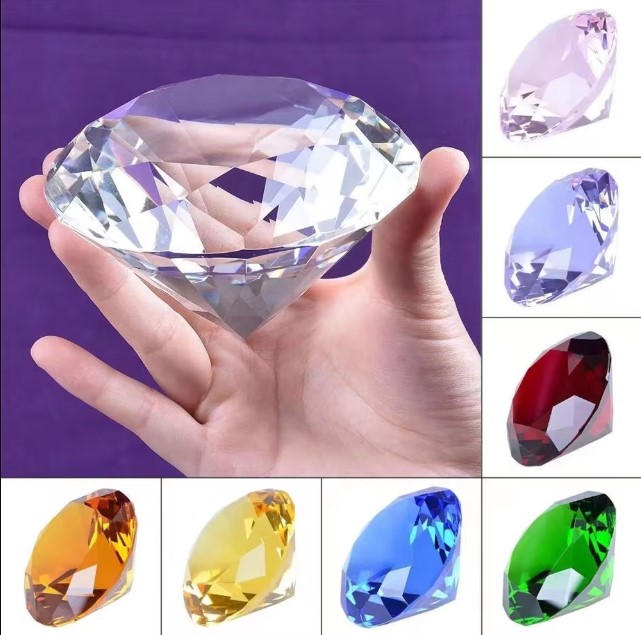 Picture of Perfect Clear Crystal Large Glass Diamond Home Decoration Accessories