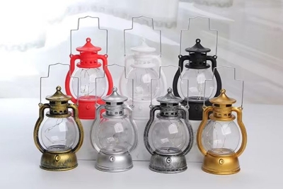 Picture of LED Vintage Lantern Battery Operated Lantern Outdoor Hanging Antique Lamp for Camping Garden Patio Home Thanksgiving Christmas
