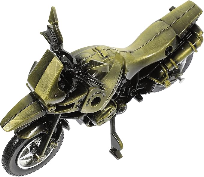 Picture of 1 Piece Retro Bronze Metal Bike Showpieces Figurine Statue Model Vintage Motorcycle Souvenirs Home,Office Decoration Crafts Souvenirs Gifts.