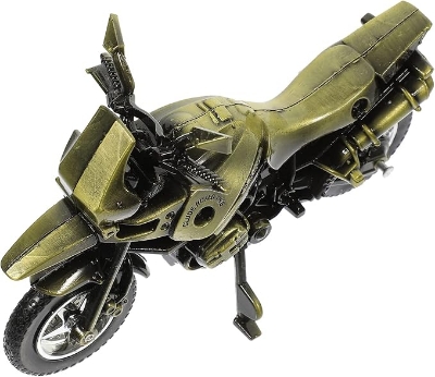 Picture of 1 Piece Retro Bronze Metal Bike Showpieces Figurine Statue Model Vintage Motorcycle Souvenirs Home,Office Decoration Crafts Souvenirs Gifts.