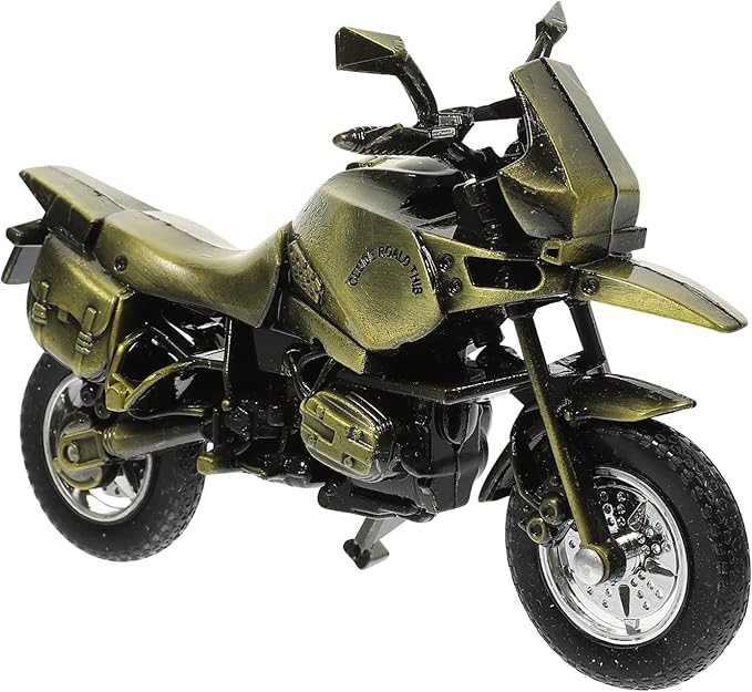 Picture of 1 Piece Retro Bronze Metal Bike Showpieces Figurine Statue Model Vintage Motorcycle Souvenirs Home,Office Decoration Crafts Souvenirs Gifts.