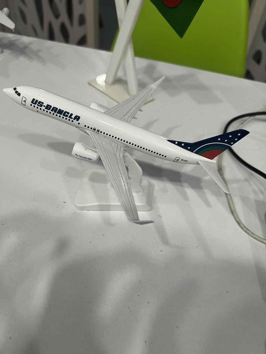 Picture of US-Bangla Airplane 737 Diecast Aircraft Toy - 20cm