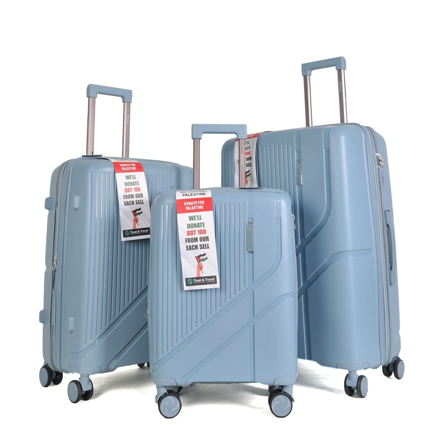 Picture of ADWARD POLO Exclusive Family Size TSA Lock Travel Luggage-012(Light Blue)