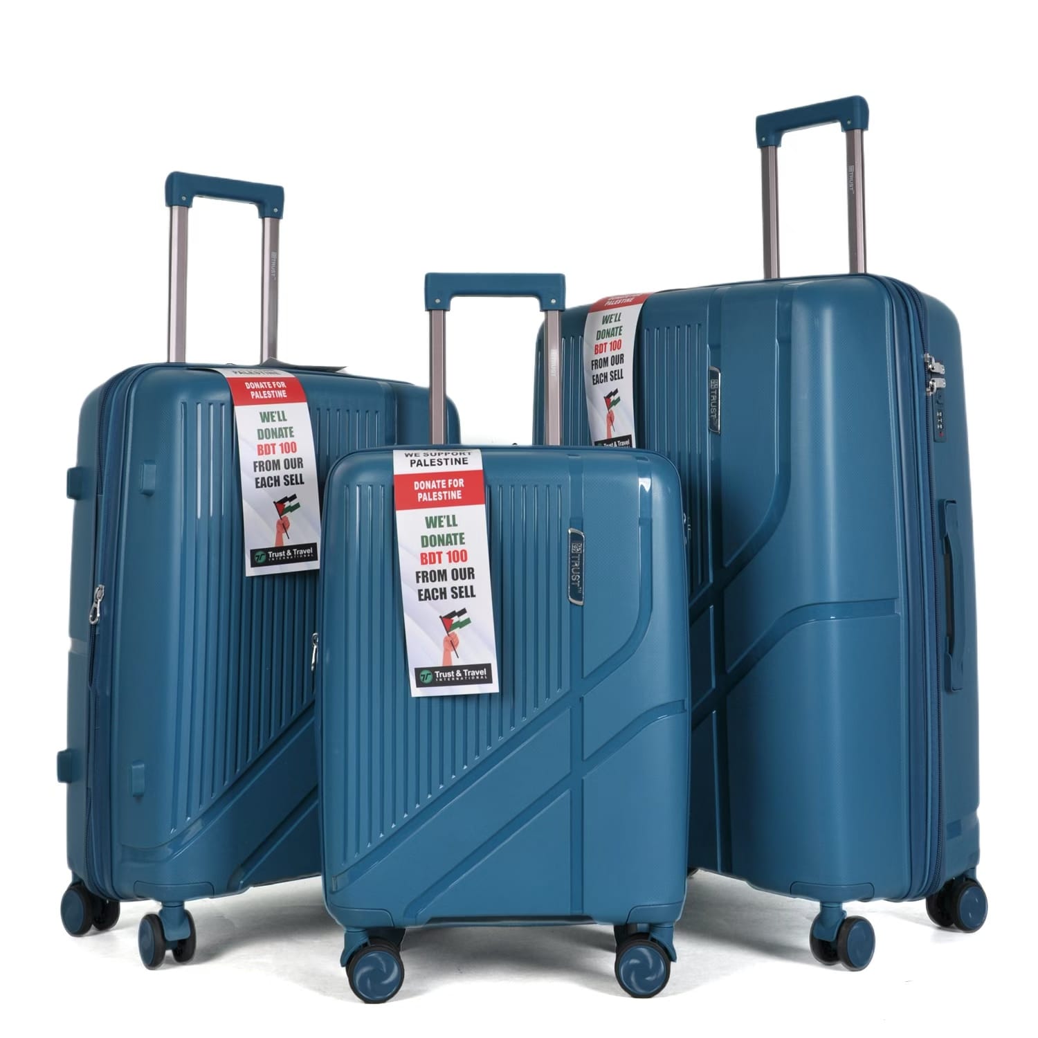 Picture of ADWARD POLO Exclusive Family Size TSA Lock Travel Luggage-012(Navy Blue)