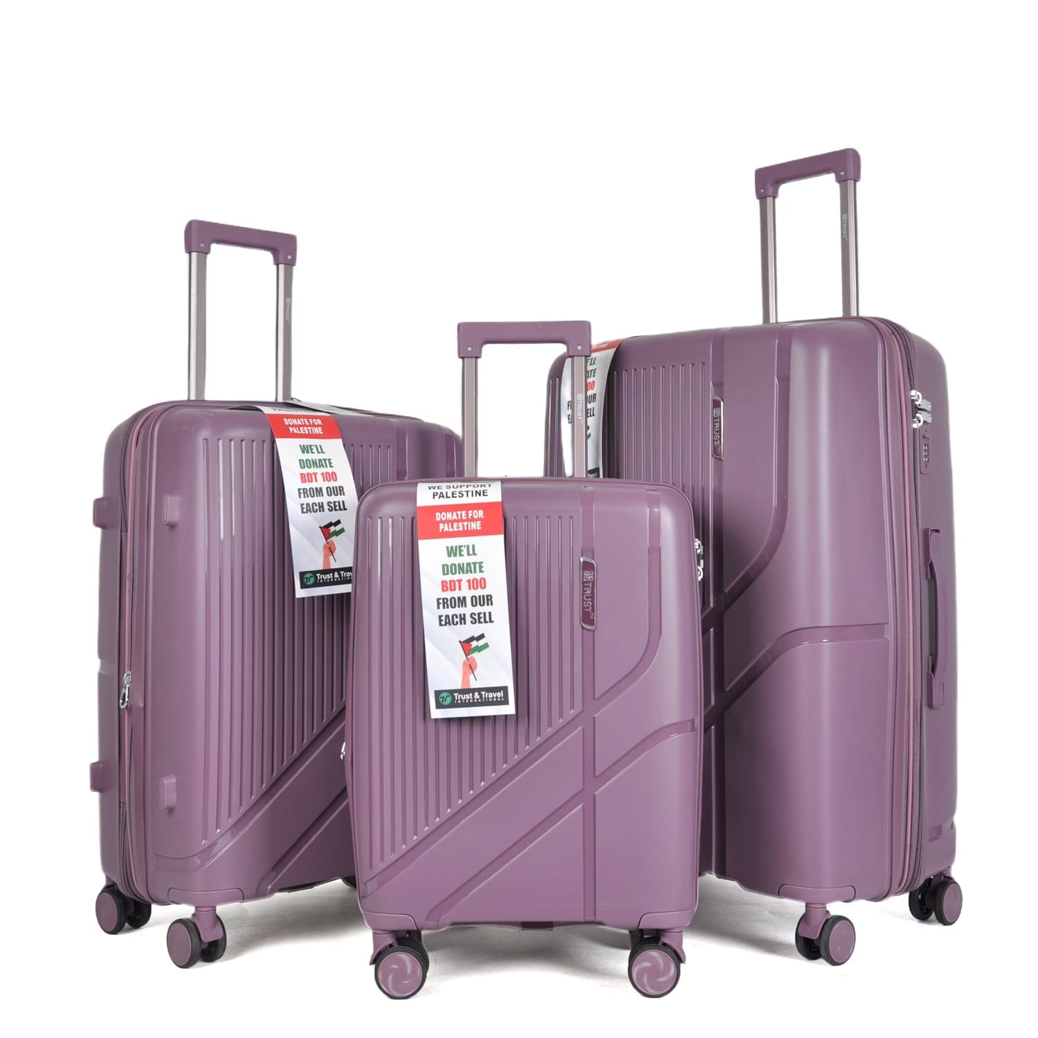 Picture of ADWARD POLO Exclusive Family Size TSA Lock Travel Trolley-012(Purple)