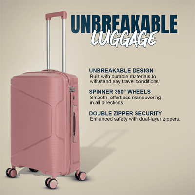 Picture of ADWARD POLO Luxury Family Size Trolley Luggage-009(Pink)