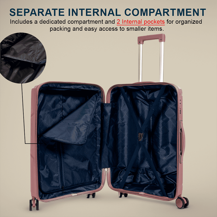 Picture of ADWARD POLO Luxury Family Size Trolley Luggage-009(Pink)