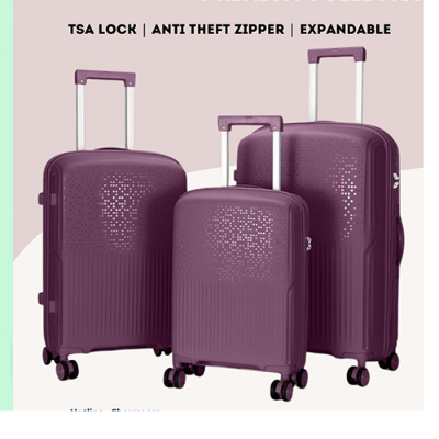 Picture of OMASKA Trending Luggage-001(Purple)