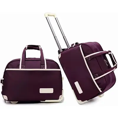Picture of ADWARD POLO Rolling Duffel Travel Trolley Bag(Purple)