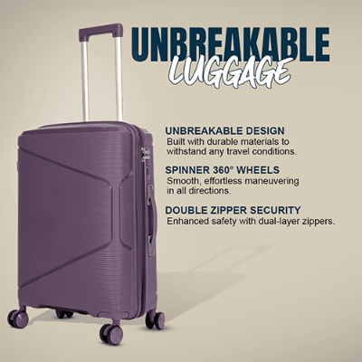 Picture of TARGET Luxury Family Size Trolley Luggage(Purple)