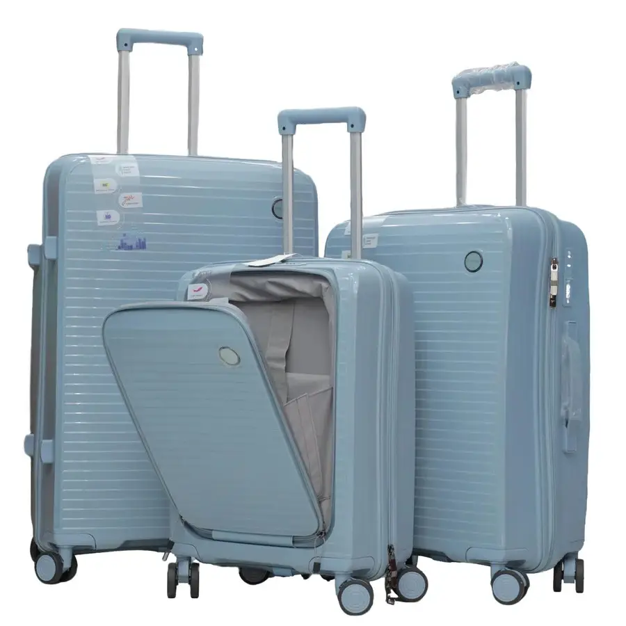 Picture of ICE Exclusive Luxury Family Size Trolley Luggae(Light Blue)