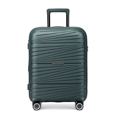 Picture of Leaves King  Family Size TSA Lock Travel Trolley Luggage-2008 (Green)