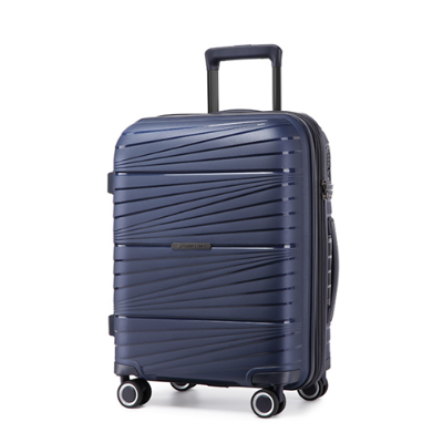 Picture of Leaves King  Family Size TSA Lock Travel Trolley Luggage-2008(Blue)