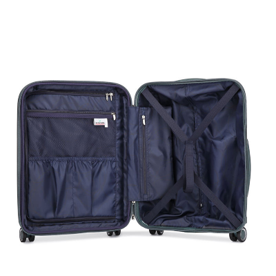 Picture of Leaves King  Family Size TSA Lock Travel Trolley Luggage-2008(Black)