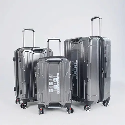 Picture of SMART POLO 4 Metal Corner Guard ABS+CP Hard-shell lightweight Family luggage (Grey)