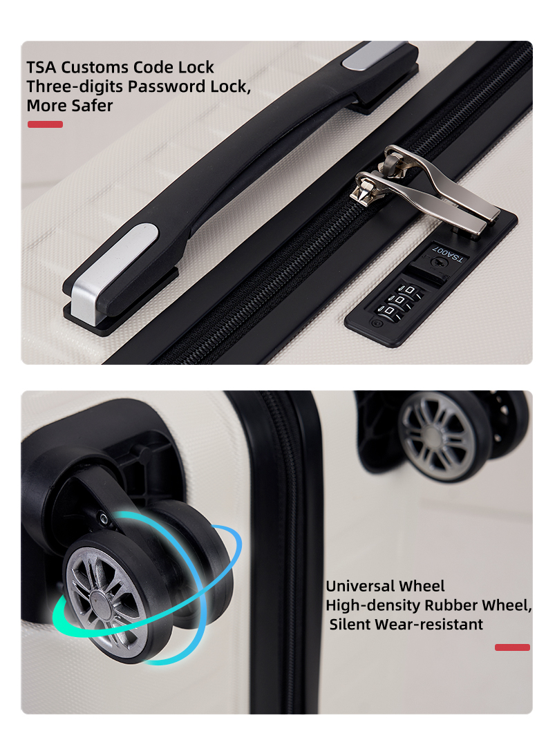 Picture of SMART POLO 4 Metal Corner Guard ABS+CP Hard-shell lightweight Family luggage (Grey)