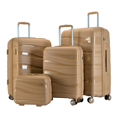 Picture of PARTNER Exclusive high quality Anti-theft Trolley Luggage(Single Piece)-RP2204(Champagne)