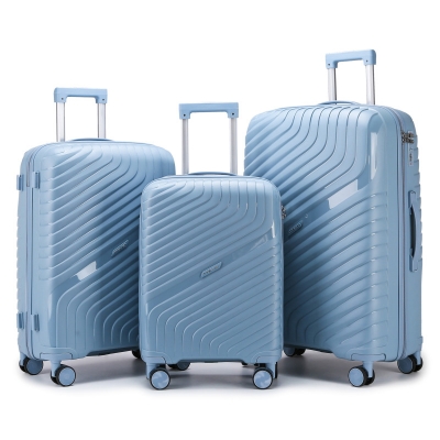 Picture of ADWARD POLO Exclusive Family Size TSA Lock Travel Trolley-004 (Blue)