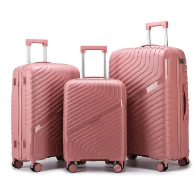 Picture of ADWARD POLO Exclusive Family Size TSA Lock Travel Trolley-004 (Pink)