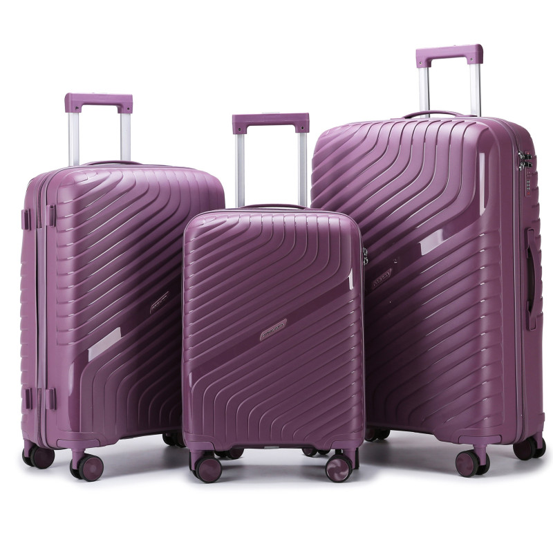 Picture of ADWARD POLOFamily  Exclusive Family Size TSA Lock Travel Trolley-004 (Purple)
