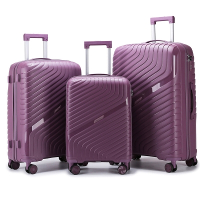 Picture of ADWARD POLOFamily  Exclusive Family Size TSA Lock Travel Trolley-004 (Purple)