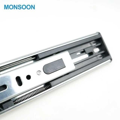 Picture of 14" SS 3Part Hydraulic Drawer Slider(set=2ps)Heavy Runners Ball Bearing Drawer Slides Rail Telescopic Metal Duty
