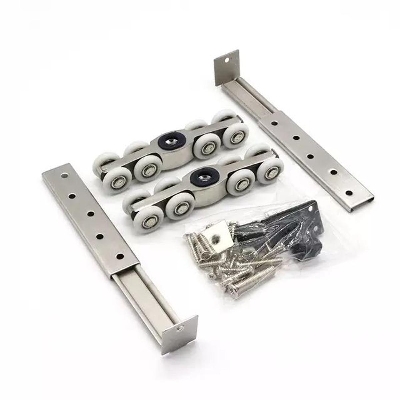 Picture of Stainless Steel adjustable heavy  duty hanging/sliding door  roller,(8wheel)-MHN