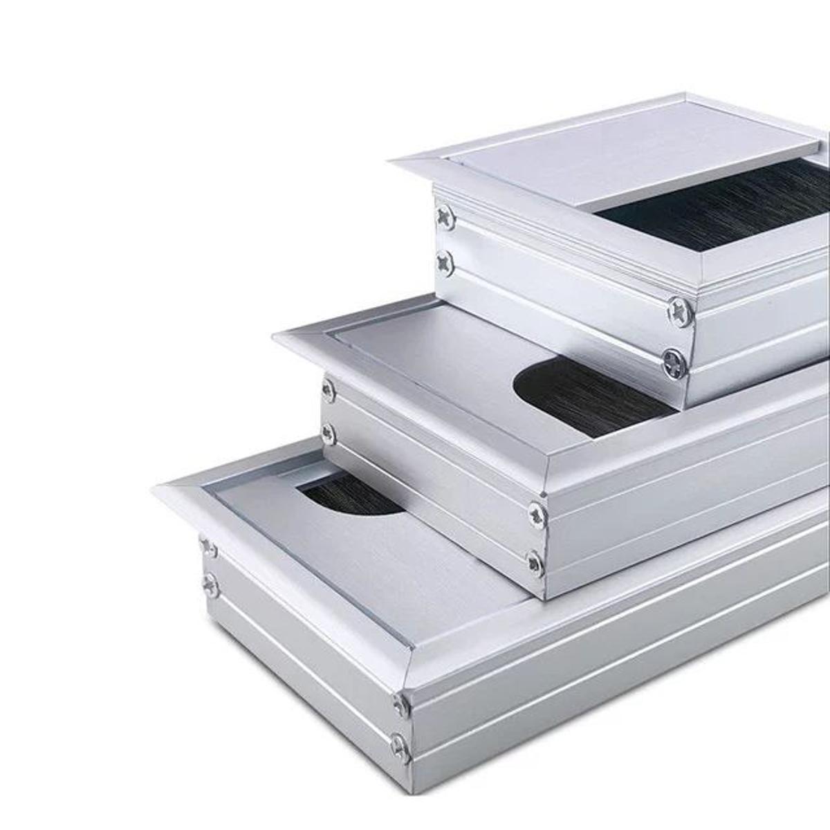 Picture of (3"×6")Desk Cove Threading Box,Aluminium wire cap-MHN