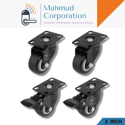 Picture of Trolley's Wheel(2"),set=4ps wheels(2ps break nd 2ps without brea)-MHN