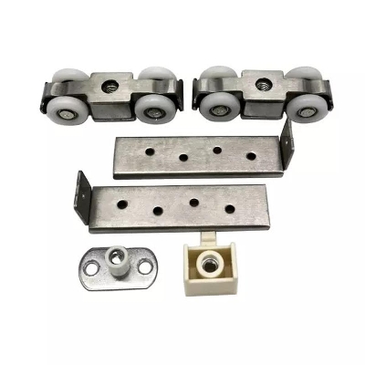 Picture of (2ps=1set)Stainless Steel adjustable heavy  duty hanging/sliding  door  roller,(4wheel)-MHN