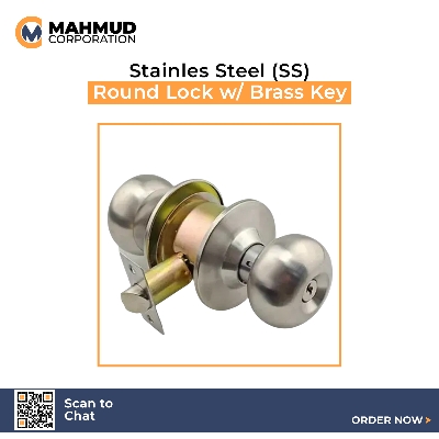 Picture of Stainless Steel Round/Mortise Lock,with brass key