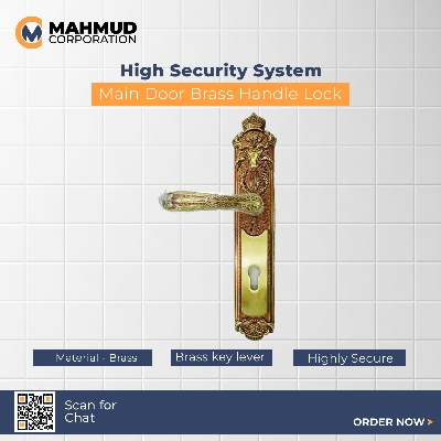Picture of High Security System Main Door Brass Handle Lock