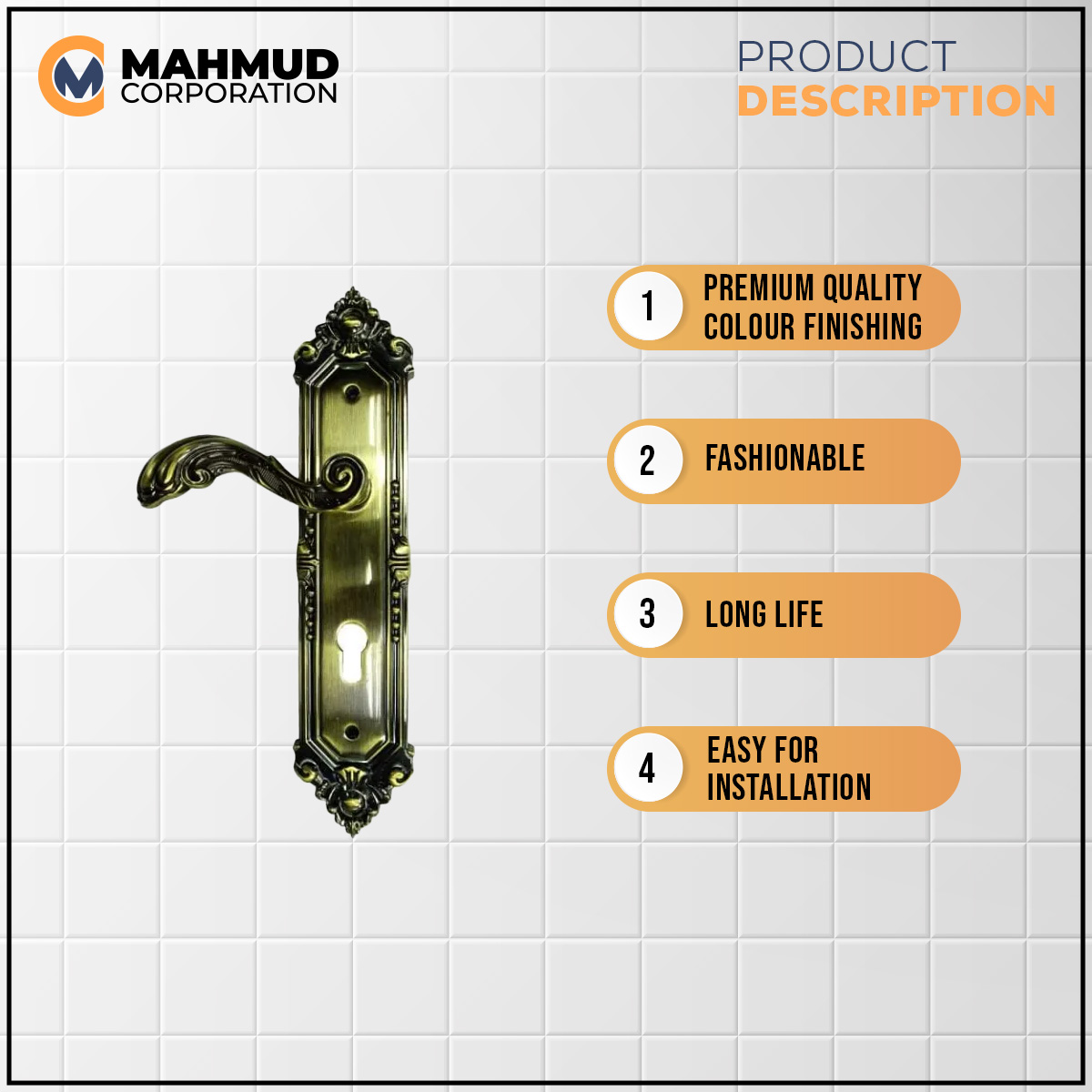 Picture of High Security System Main Door Handle Lock