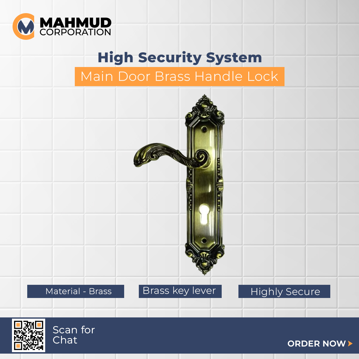 Picture of High Security System Main Door Handle Lock