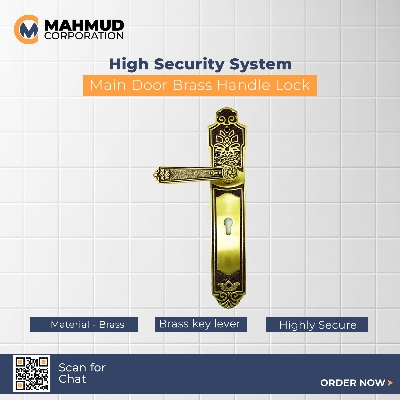 Picture of High Security System Main Door Brass Handle Lock